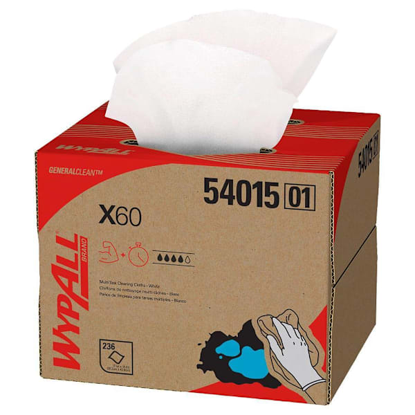 Wypall Generalclean X60 Multi-Task Cleaning Cloths, 236 Sheets