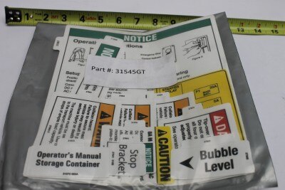 Genie Part # 31545GT – Decal Kit