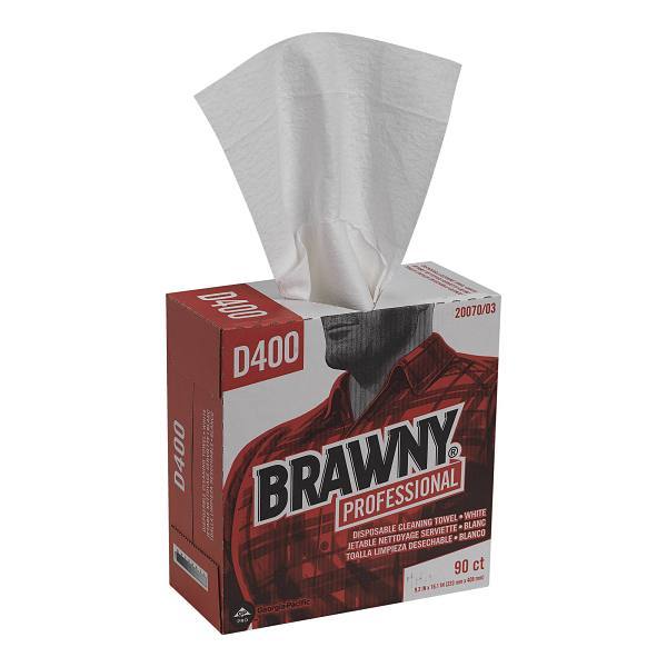 Brawny Professional D400 Disposable Cleaning Wipes, Case Of 10