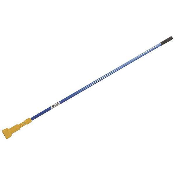 Rubbermaid Commercial Gripper Fiberglass Mop Clamp Handle, 60", Blue