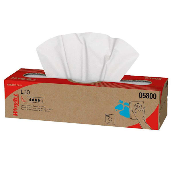 Wypall Generalclean L30 Heavy Duty Cleaning Towel, Case Of 8
