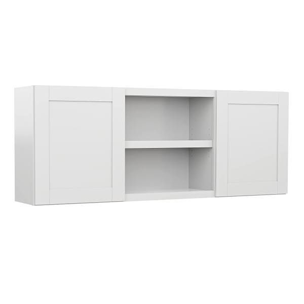 Mill'S Pride Richmond Shaker Ready To Assemble Wall Laundry Cabinet, Verona White, 60"X23"X12"