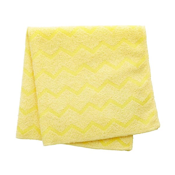 Rubbermaid Commercial Rubbermaid Commercial HYGEN 16 In X 16. In Microfiber Cloth, General Purpose, Yellow, 12-Case