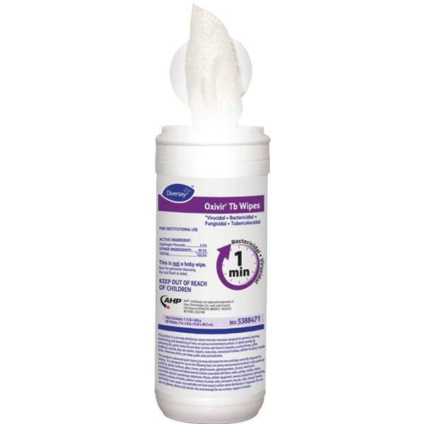 Oxivir 7" X 8" Tb Disinfecting Wipes Case Of 12