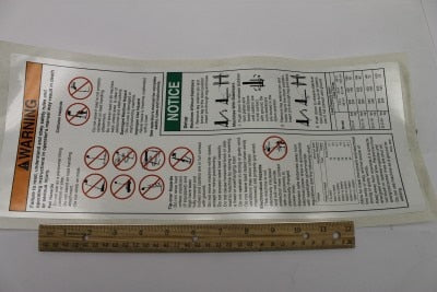 Genie Part # 33545GT – Warning Decal