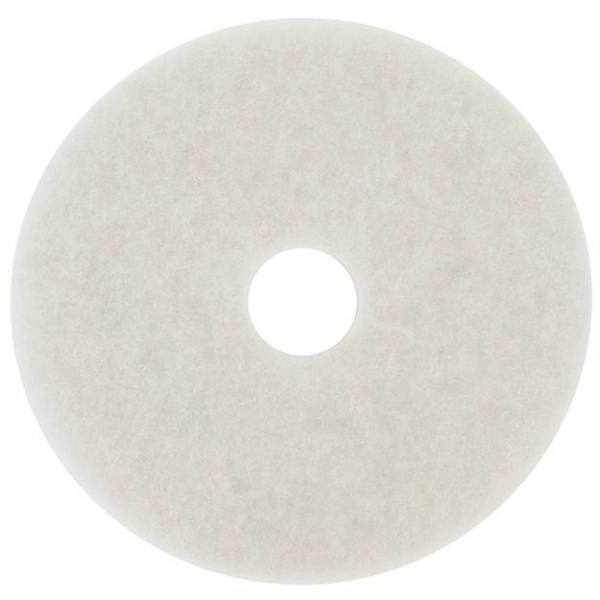 3M 24" White Super Polishing Floor Pad, Case Of 5
