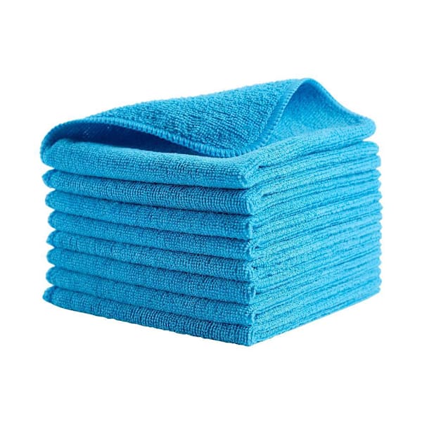Rubbermaid Commercial HYGEN R-40 Recycled Microfiber Cloths, 12 In. X 12 In., Blue, 288-Case