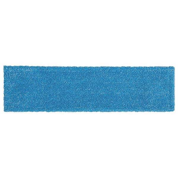 Rubbermaid Commercial Adaptable 20 In. Microfiber Flat Wet Mop Pad For Wavebrake, Blue, 12-Case