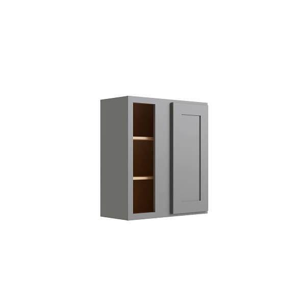 CNC Cabinetry Luxor Blind Wall Cabinet, 36"W X 30"H X 12"D, Shaker Misty Grey