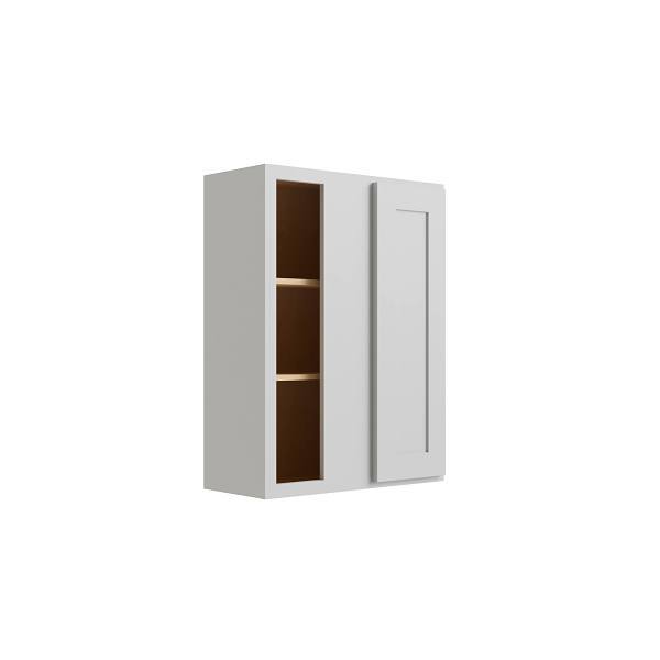 CNC Cabinetry Luxor Blind Wall Cabinet, 27"W X 36"H X 12"D, Shaker Espresso