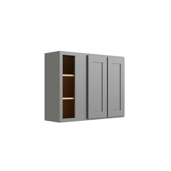 CNC Cabinetry Luxor Blind Wall Cabinet, 42"W X 30"H X 12"D, Shaker Misty Grey