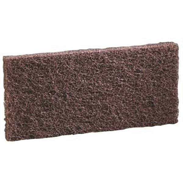 3m 4.625" X 10" Brown Scrub-N-Strip Pad Package Of 5