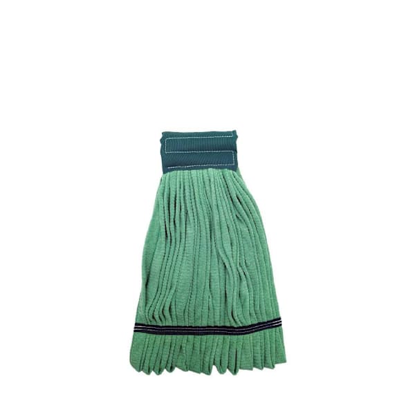 Renown Microfiber Tube Mop Head With Canvas Headband, Large, Green