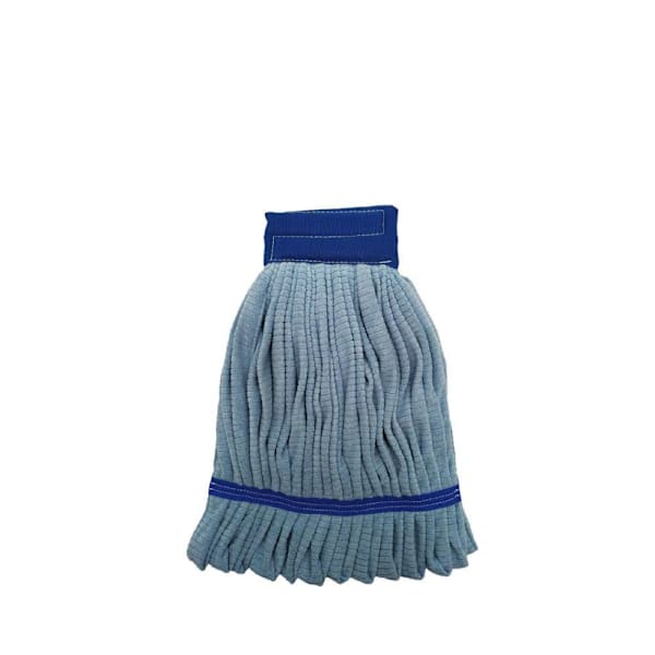 Renown Microfiber Tube Mop Head, Canvas Headband, Medium, Blue
