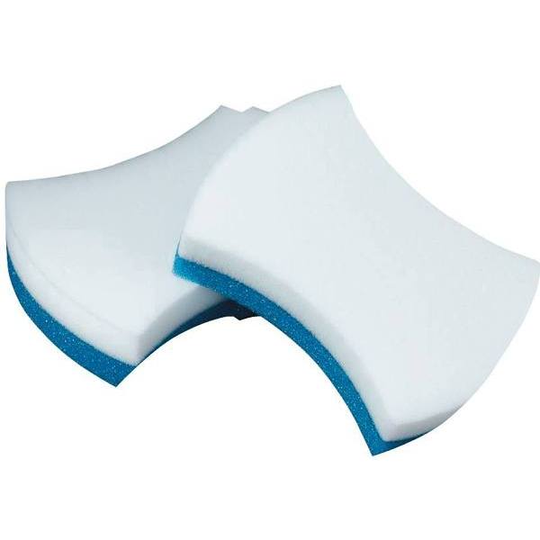 Scotch-Brite White Easy Erasing Pad, 2.8" X 4.5", Case Of 12