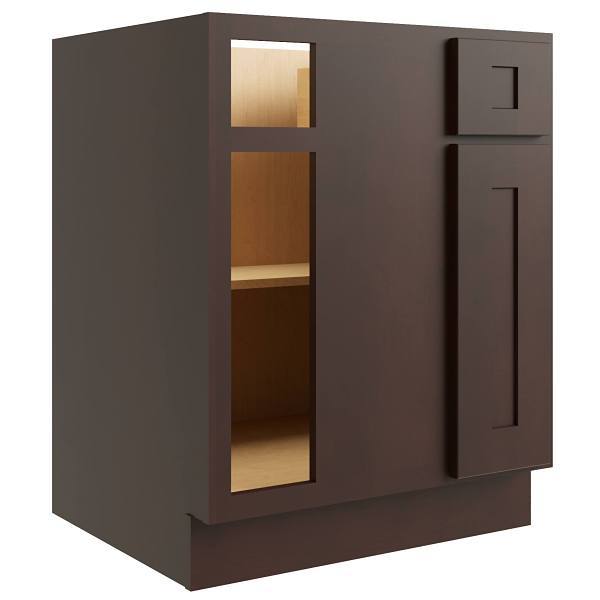 CNC Cabinetry Luxor Blind Wall Cabinet, 39"W X 36"H X 12"D, Shaker Espresso