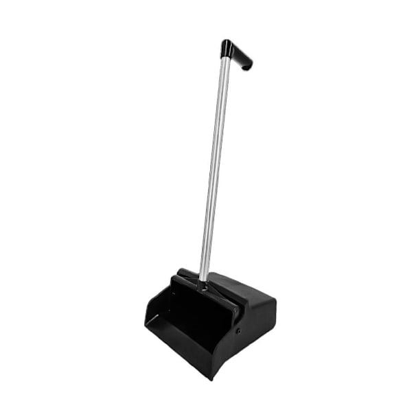 Renown L-Grip Plastic Upright Lobby Dust Pan, 12 In., Black