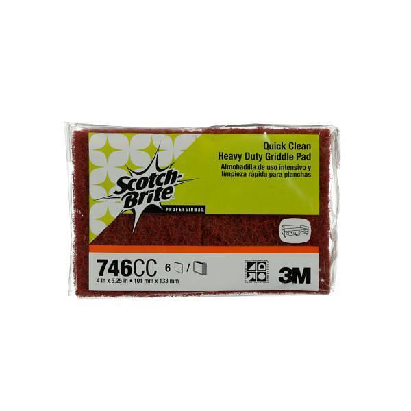 3M Quick Clean Heavy Duty Griddle Pad Case Of 6