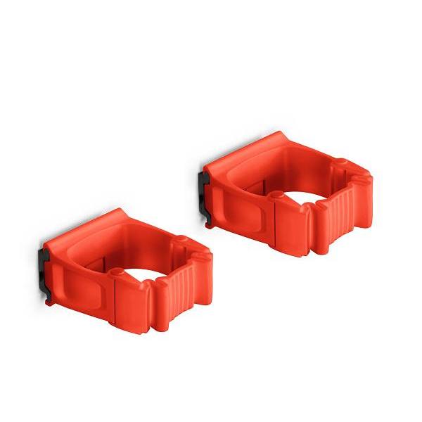 Toolflex One Universal Holder Includes Wall Adapter Red Package Of 2
