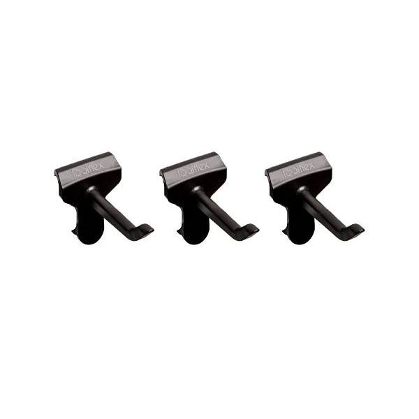 Toolflex One Universal Hook Requires Rail Black Package Of 3