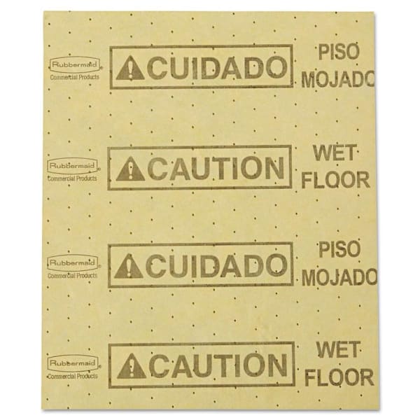 Rubbermaid Commercial "Caution Wet Floor" Over-The-Spill Pad (22-Pack)