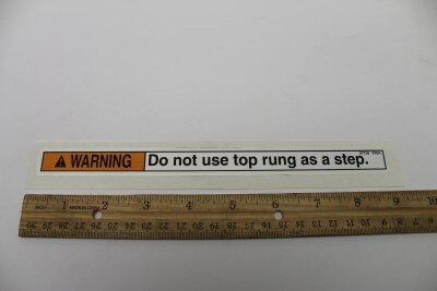 Genie Part # 37120GT – Decal, Warning, No Step