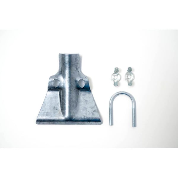 Renown Push Broom Handle Brace For 18 And 24 In. Blocks, Silver