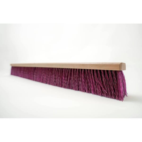 Renown Polypropylene Heavy Sweep Push Broom, 36 In., Maroon