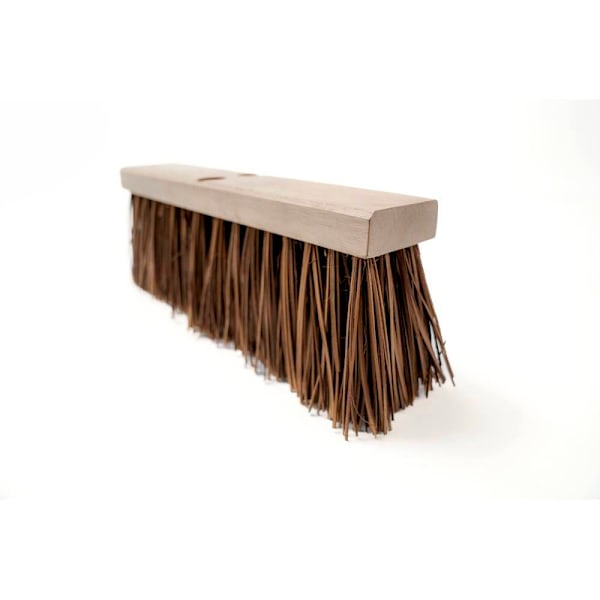 Renown Palmyra Stalk Street Push Broom, 16 In., Brown