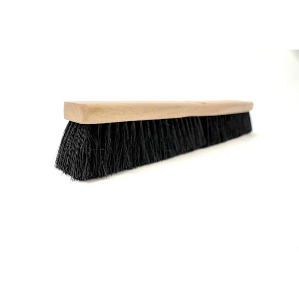 Renown Tampico Floor Fine Sweep Push Broom, 18 In., Black
