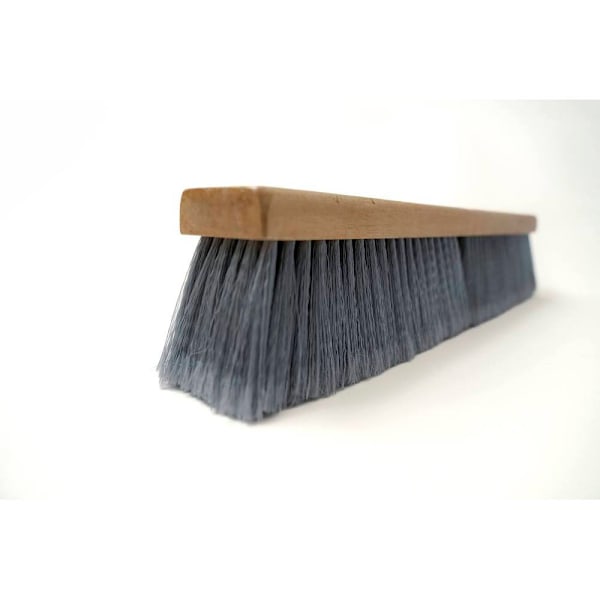 Renown Polypropylene Fine Sweep Push Broom, 18 In., Gray