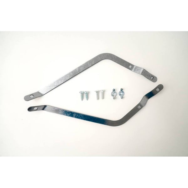 Renown Push Broom Handle Brace For 36 In. Blocks, Silver