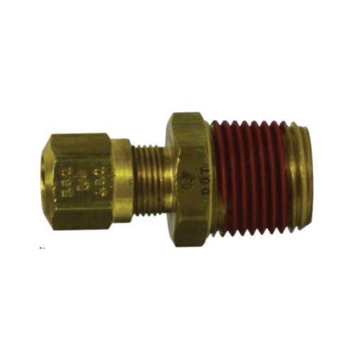Midland Industries 38082 Brass Male Adapter, 1/2 in. Tube OD x 1/2 in. MNPT