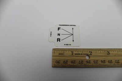 Genie Part # 4-1401-10GT – Decal, Transmission Control