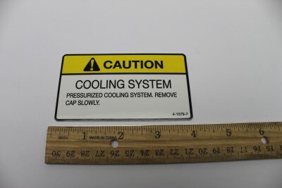 Genie Part # 4-1579-7GT – Decal, Cooling System