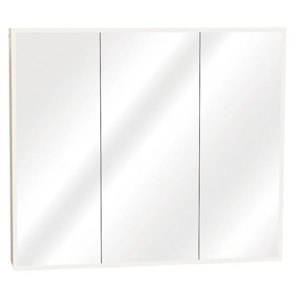 Zenna Home 30w X 26"H Surface Mount Wood Body Triview Beveled Mirror