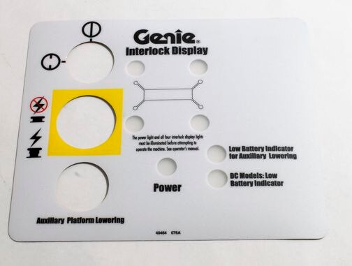 Genie Part # 40464GT – Interlock Display Decal