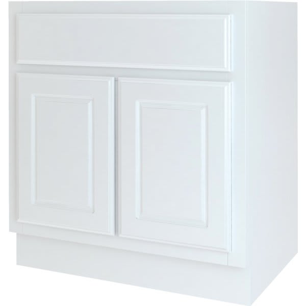 Seasons Bath Vanity Base Cabinet, 30w X 34-1/2h X 21d, White Finish
