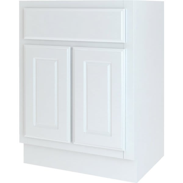 Seasons Bath Vanity Base Cabinet, 24wx34-1/2hx21d, White Finish