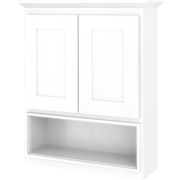 Seasons Over The John Bath Vanity Cabinet With 6-Way Adjustable Hinge, 21w X 26h X 6d White