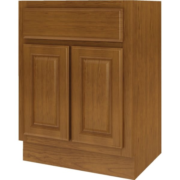 Seasons Bath Vanity Base Cabinet, 24w X 34-1/2h X 18d, Caramel Finish