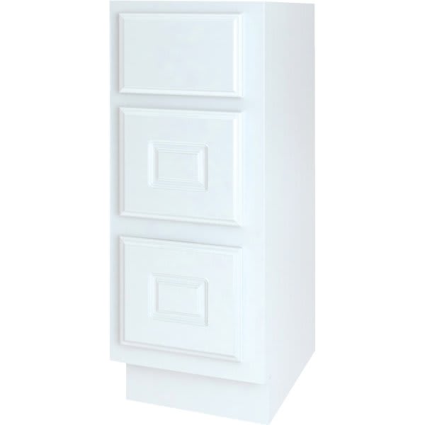 Seasons Bath Vanity Base Cabinet, 12w X 34-1/2h X 21d, White Finish