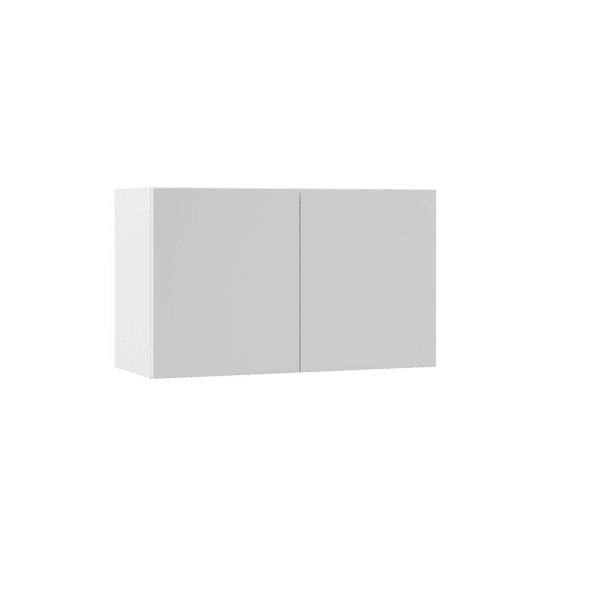 Hampton Bay Designer Series Edgeley 30" W x 12" D x 18" H Assembled Slab Wall Bridge Cabinet, White