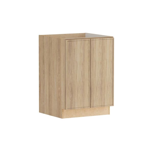 Hampton Bay Designer Series Renly 24" W x 24" D x 34.5" H Assembled Slim Shaker Full Height Base Cabinet, Sandstone
