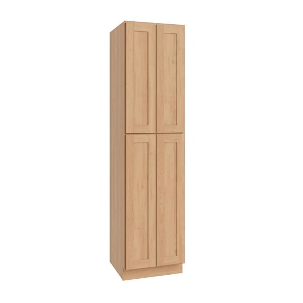 CNC Cabinetry Luxor 2 Single Door Cabinet, 24"W x 84"H x 24"D, Harvest
