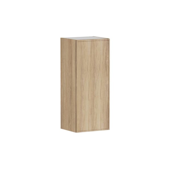 Hampton Bay Designer Series Renly 15" W x 12" D x 36" H Assembled Slim Shaker Wall Cabinet, Sandstone