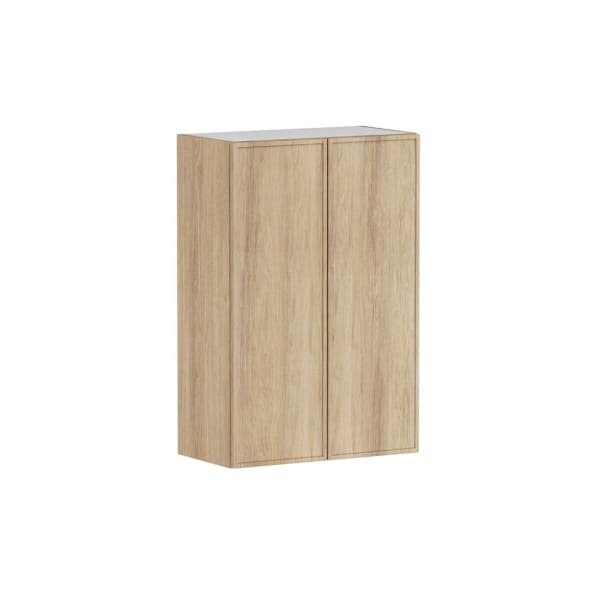 Hampton Bay Designer Series Renly 24" W x 12" D x 36" H Assembled Slim Shaker Wall Cabinet, Sandstone