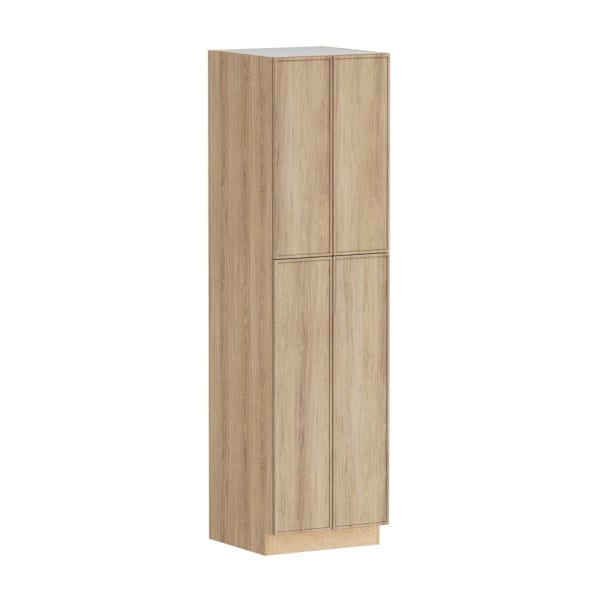 Hampton Bay Designer Series Renly 24" W x 24" D x 90" H Assembled Slim Shaker Pantry Cabinet, Sandstone