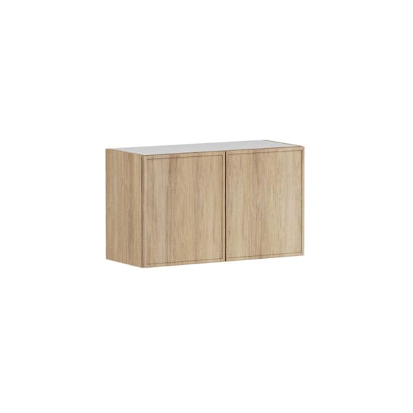 Hampton Bay Designer Series Renly 30" W x 12" D x 18" H Assembled Slim Shaker Wall Bridge Cabinet, Sandstone