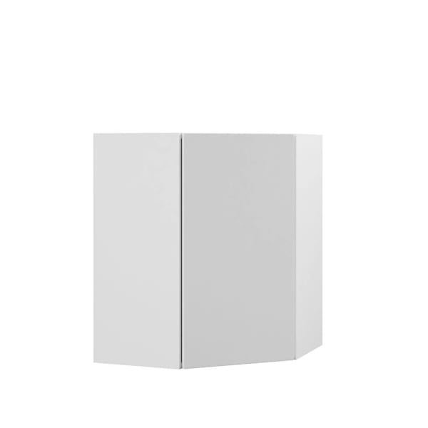 Hampton Bay Designer Series Edgeley 24" W x 12" D x 30" H Assembled Slab Corner Wall Cabinet, White